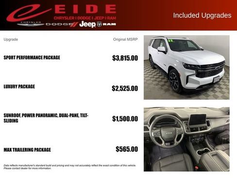 Used 2022 Chevrolet Tahoe RST w/ Sport Performance Package AWD/4WD image 13