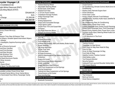 Used 2022 Chrysler Voyager LX FWD image 41