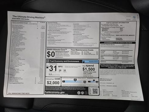 New 2026 BMW 330i Sedan w/ Convenience Package image 21