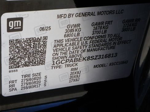 Used 2025 Chevrolet Silverado 1500 Custom w/ Turbomax Blackout Package image 20