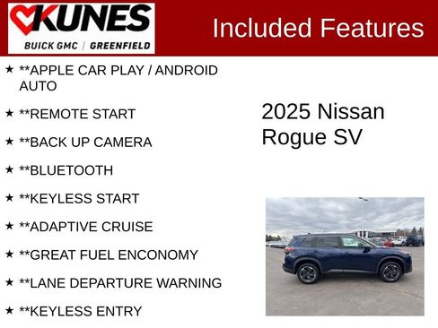 Used 2025 Nissan Rogue SV image 2