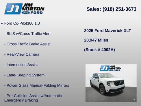 Used 2025 Ford Maverick XLT w/ 4K Tow Package AWD/4WD image 14