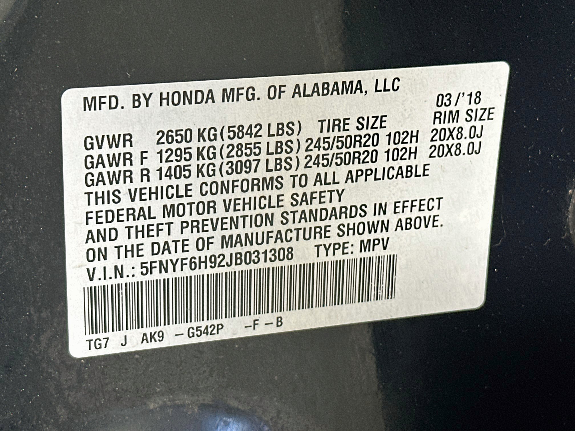 Used 2018 Honda Pilot Touring image 12
