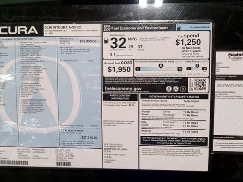 Used 2026 Acura Integra A-Spec FWD image 35