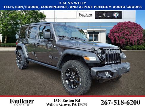 Used 2022 Jeep Wrangler Unlimited Willys image 1