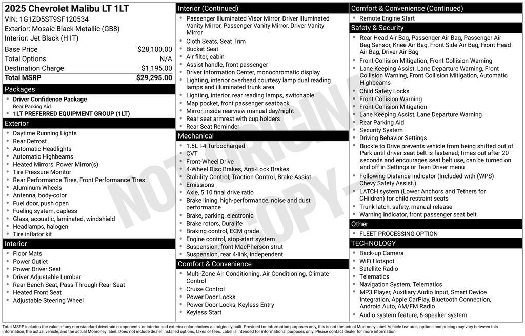 Used 2025 Chevrolet Malibu LT FWD image 21
