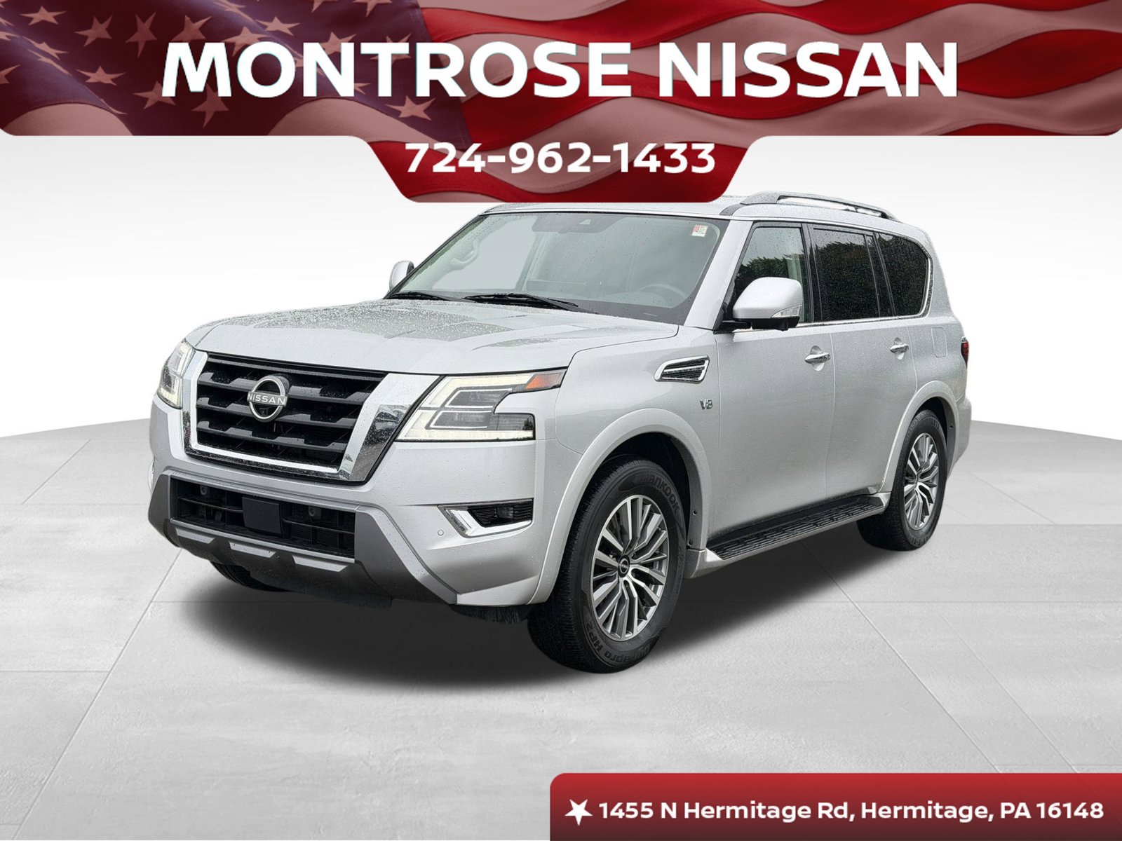 Used 2021 Nissan Armada SL w/ Captain's Chairs Package AWD/4WD 360° Tour