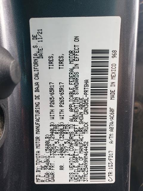 Used 2022 Toyota Tacoma TRD Sport AWD/4WD image 26