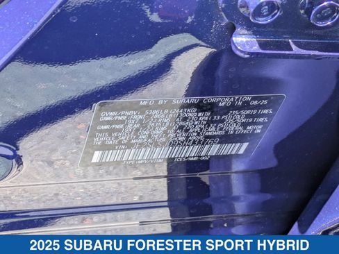 Used 2025 Subaru Forester Sport AWD/4WD image 38