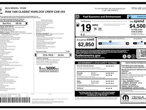 Used 2024 RAM 1500 Classic Warlock image 1