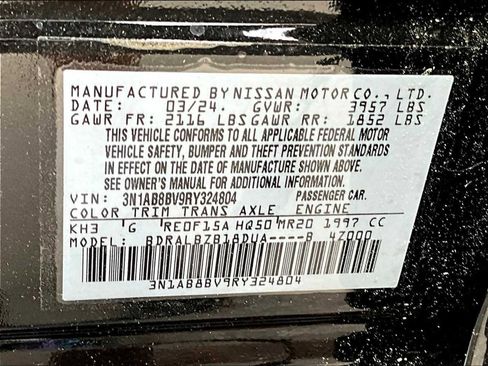 New 2024 Nissan Sentra S image 16