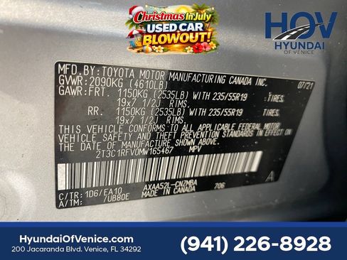 Used 2021 Toyota RAV4 XLE Premium FWD image 43