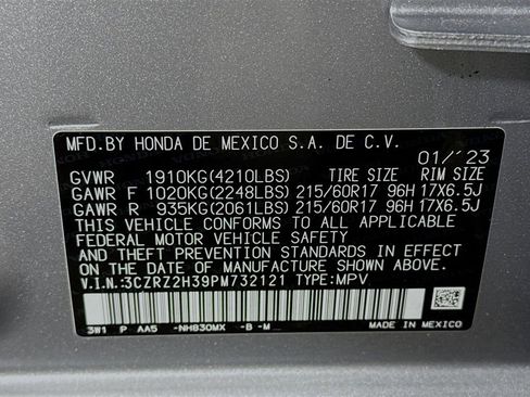 Certified 2023 Honda HR-V LX image 38