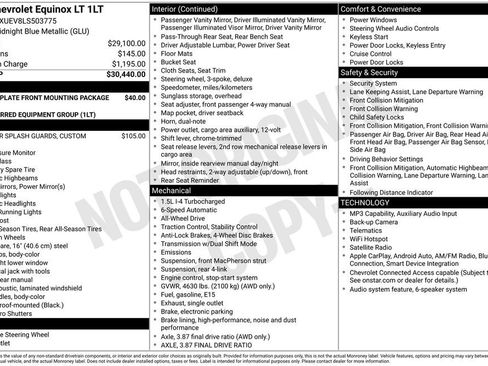 Used 2020 Chevrolet Equinox LT AWD/4WD image 24