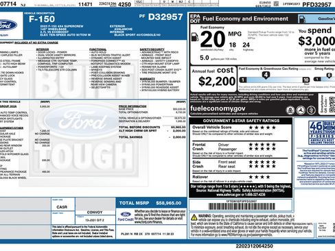 Used 2023 Ford F150 XLT w/ Equipment Group 302A High AWD/4WD image 1