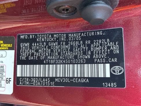 Used 2005 Toyota Camry XLE FWD image 19