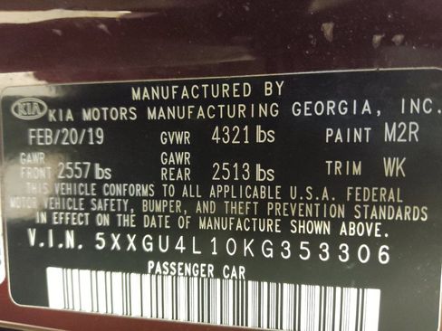 Used 2019 Kia Optima EX w/ EX Premium Package image 33