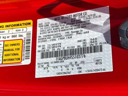 Used 2025 Ford Mustang Premium RWD image 23