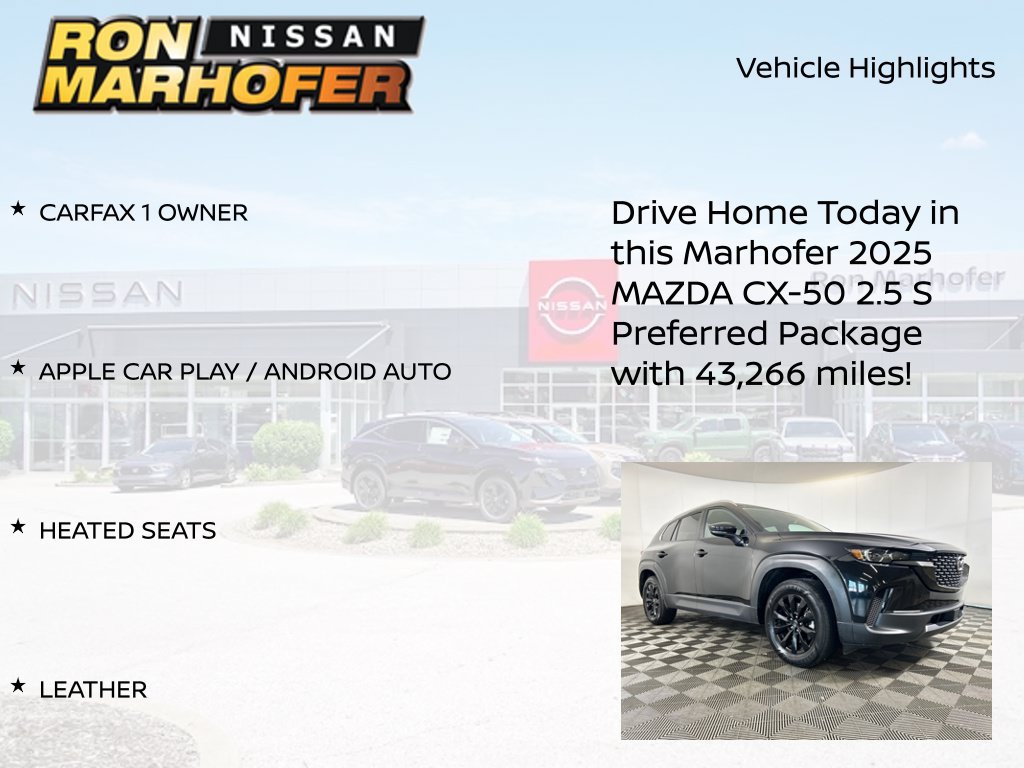 Used 2025 MAZDA CX-50 AWD 2.5 S w/ Preferred Package image 14