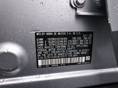 New 2026 Honda HR-V LX image 4