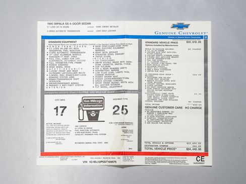 Used 1995 Chevrolet Impala SS image 38