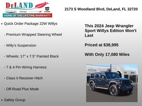 Used 2024 Jeep Wrangler Willys image 30