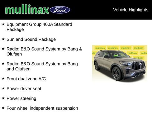 New 2026 Ford Explorer ST w/ Sun And Sound Package image 15