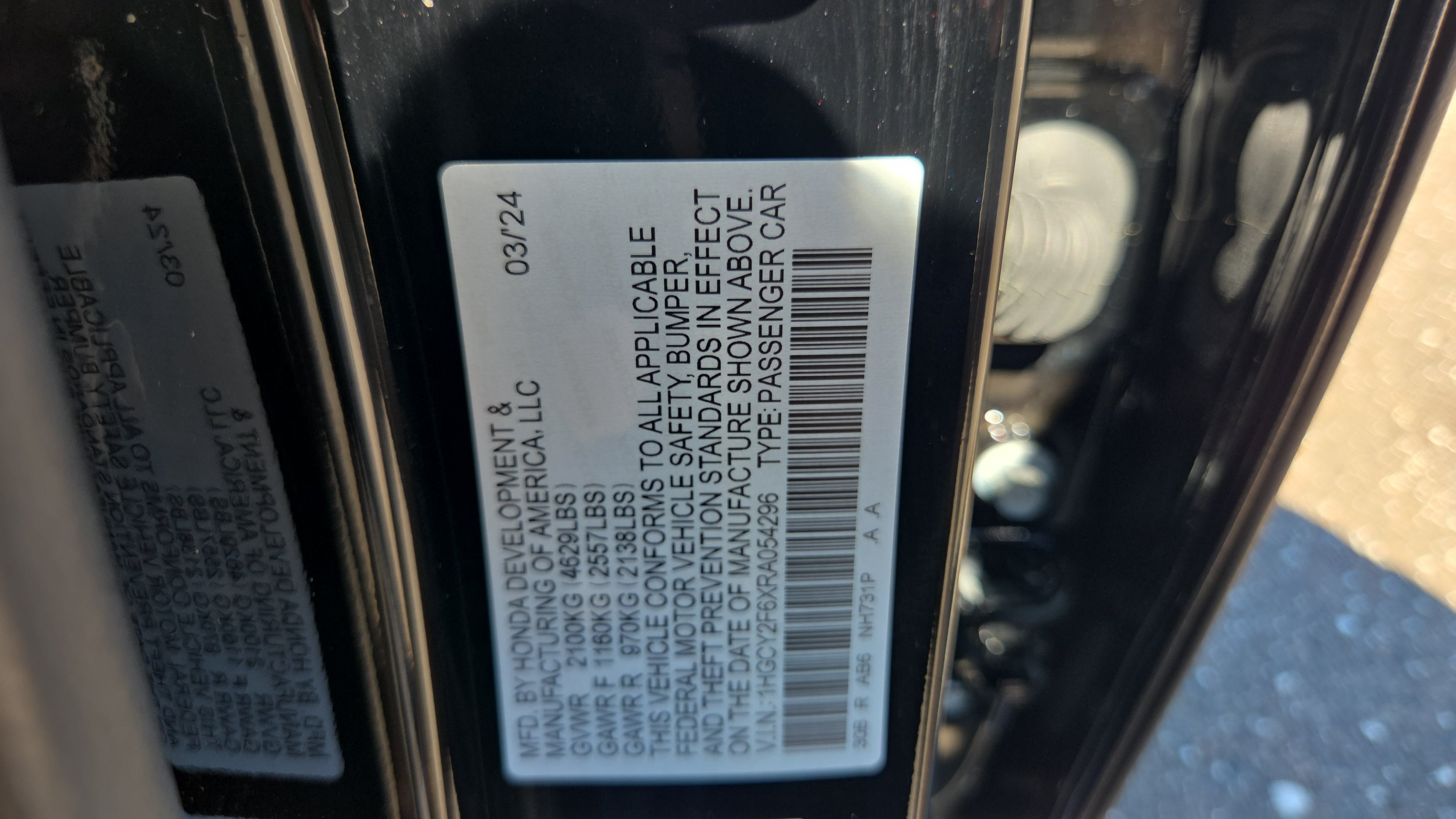Certified 2024 Honda Accord EX-L image 37