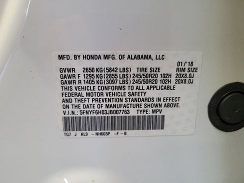 Used 2018 Honda Pilot Elite image 33