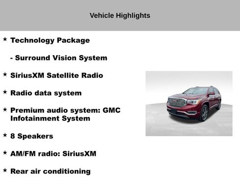 Used 2018 GMC Acadia Denali w/ Technology Package AWD/4WD image 27
