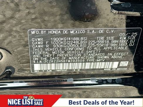 Certified 2026 Honda HR-V Sport image 31