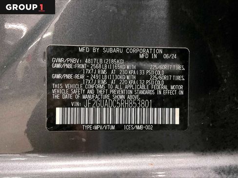 Certified 2024 Subaru Crosstrek 2.0i Premium AWD/4WD image 34