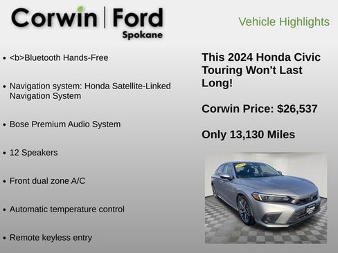 Used 2024 Honda Civic Touring image 12