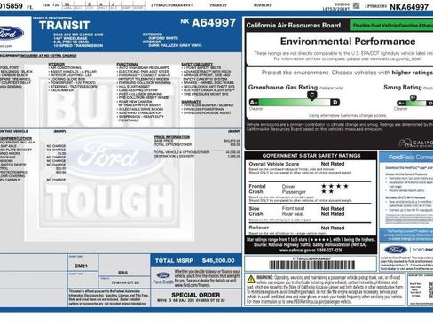 Used 2022 Ford Transit 250 Medium Roof AWD w/ Load Area Protection Package image 28