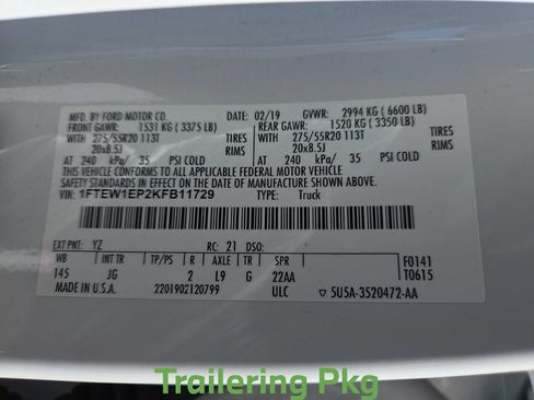 Used 2019 Ford F150 XL w/ Equipment Group 101A Mid AWD/4WD image 18