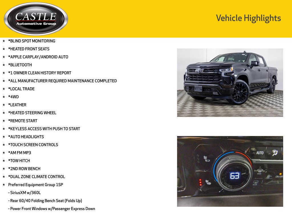 Used 2024 Chevrolet Silverado 1500 RST w/ Convenience Package II AWD/4WD image 3