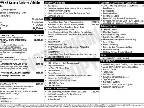 Used 2026 BMW X5 xDrive50e w/ M Sport Package AWD/4WD image 6