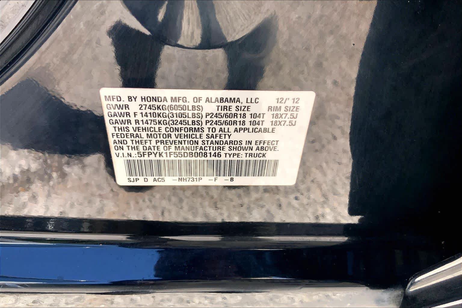 Used 2013 Honda Ridgeline RTL image 33