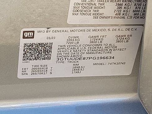 Used 2023 GMC Sierra 1500 SLT w/ SLT Convenience Package AWD/4WD image 19
