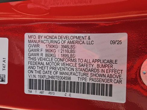 New 2026 Honda Civic Sport image 24