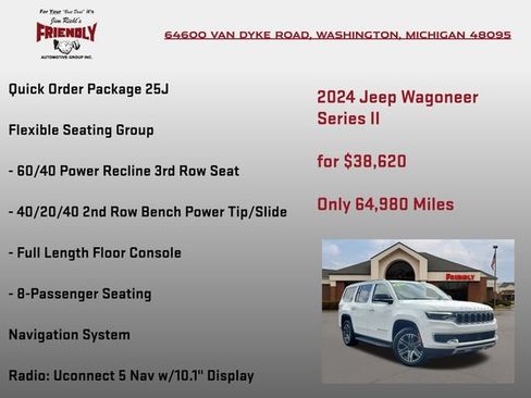 Used 2024 Jeep Wagoneer Series II w/ Flexible Seating Group AWD/4WD image 5