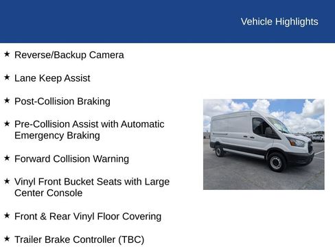 Used 2025 Ford Transit 250 148 Medium Roof w/ Load Area Protection Package RWD image 31