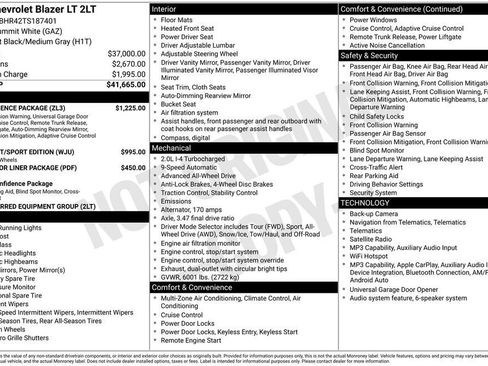 New 2026 Chevrolet Blazer LT w/ Convenience Package AWD/4WD image 11