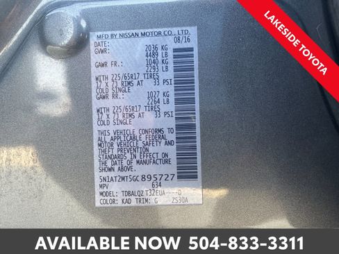 Used 2016 Nissan Rogue SV image 36