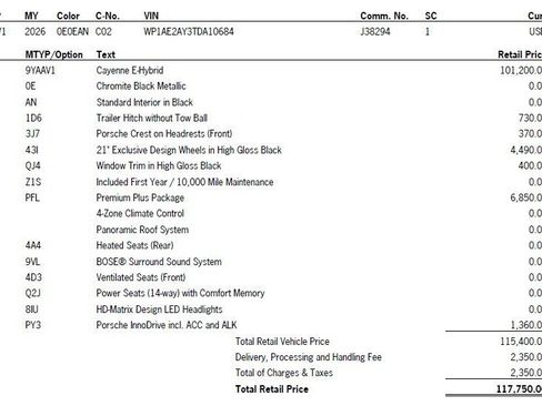 New 2026 Porsche Cayenne E-Hybrid image 41
