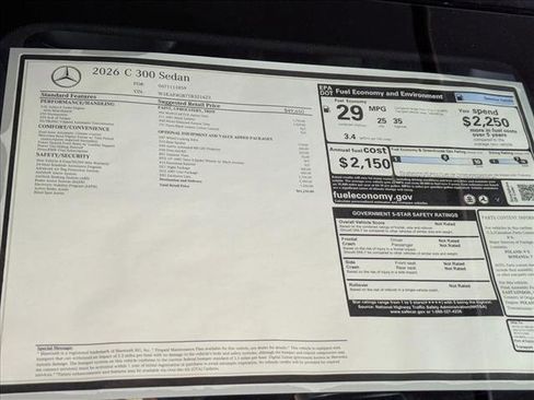New 2026 Mercedes-Benz C 300 Sedan image 19