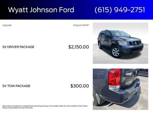 Used 2015 Nissan Armada SV w/ SV Driver Package RWD image 5