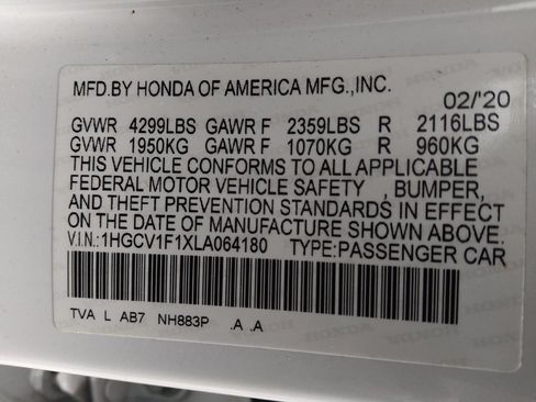 Used 2020 Honda Accord LX image 33