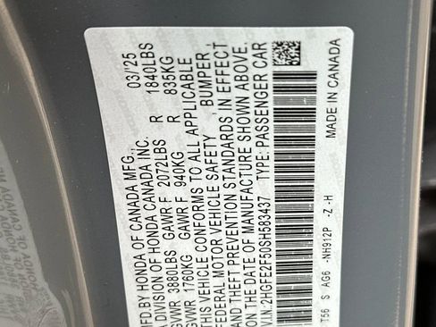 Certified 2025 Honda Civic Sport image 35
