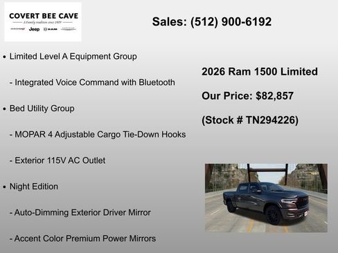 New 2026 RAM 1500 Limited AWD/4WD image 30